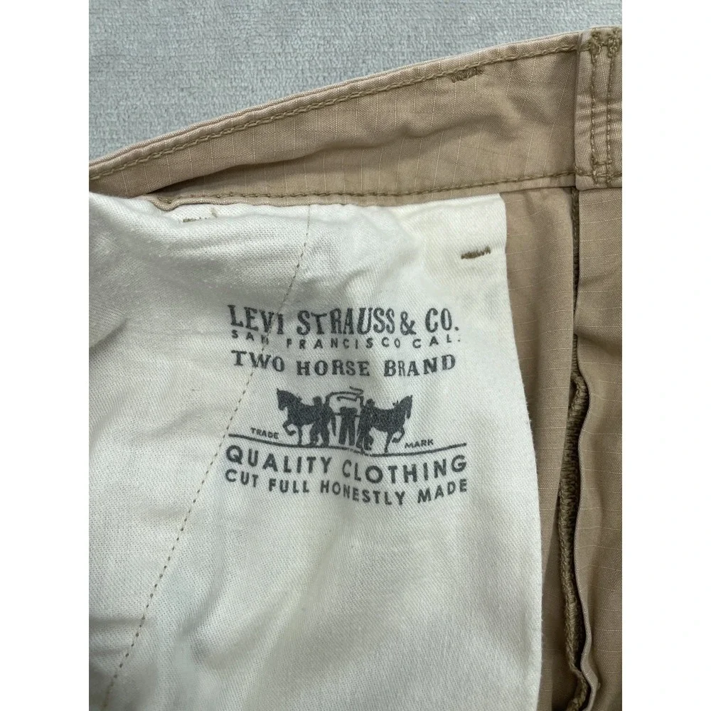 Levi's Cargo Shorts Men Tan Ripstop Utility Outdoor Shorts